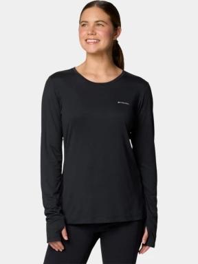 tricou cu maneci lungi, pentru sport pt. femei Columbia Sloan Ridge Long Sleeve Shirt negru 1