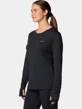 tricou cu maneci lungi, pentru sport pt. femei Columbia Sloan Ridge Long Sleeve Shirt negru 3