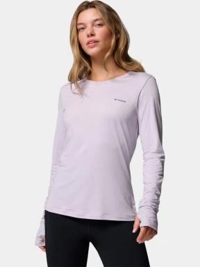 tricou cu maneci lungi, pentru sport pt. femei Columbia Sloan Ridge Long Sleeve Shirt violet 1
