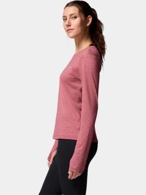 tricou cu maneci lungi, pentru sport pt. femei Columbia Sloan Ridge Long Sleeve Shirt rosu 3