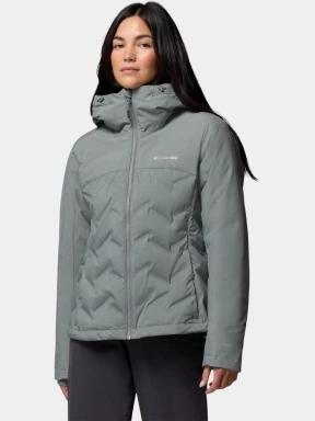 jacheta de puf pt. femei Columbia Grand Trek III Down Jacket verde 1