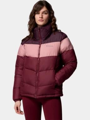 jacheta de primavara pt. femei Columbia Puffect II Colorblock Jacket rosu 1