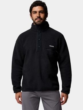 pulover polar pt. barbati Columbia Helvetia II Half Snap Fleece negru 1