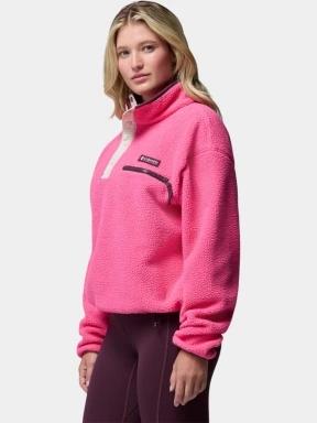 pulover polar pt. femei Columbia Helvetia II Cropped Half Snap Fleece magenta 3