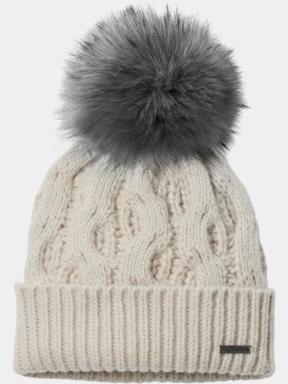 caciula cu mot pt. femei Columbia Boundless Days Cable Knit Pom Beanie nisip 1