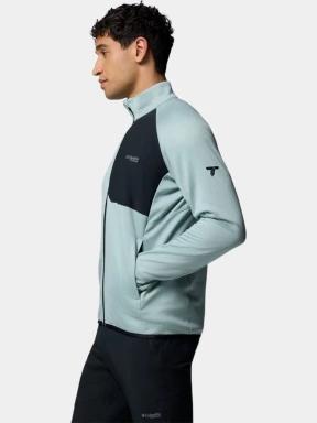 pulover polar pt. barbati Columbia Triple Canyon Grid Fleece FZ II albastru 3