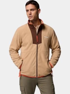 pulover polar pt. barbati Columbia Sequoia Grove Full Zip Fleece nisip 1