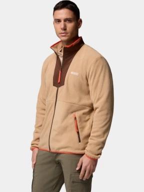 pulover polar pt. barbati Columbia Sequoia Grove Full Zip Fleece nisip 3