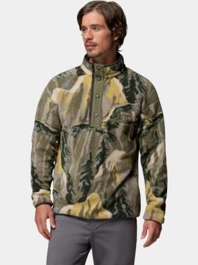pulover polar pt. barbati Columbia Helvetia II Printed Half Snap Fleece verde 1