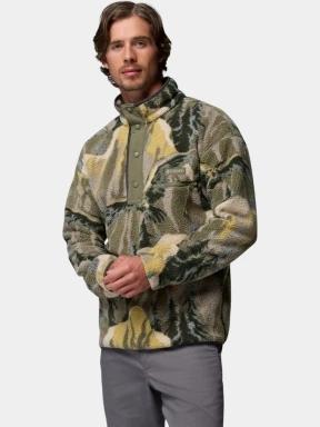 pulover polar pt. barbati Columbia Helvetia II Printed Half Snap Fleece verde 3