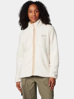 pulover polar pt. femei Columbia West Bend Full Zip II nisip 1