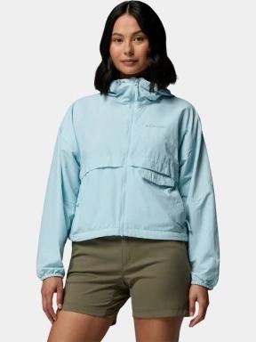 geaca de vant pt. femei Columbia Spire Valley Cropped Windbreaker albastru deschis 1
