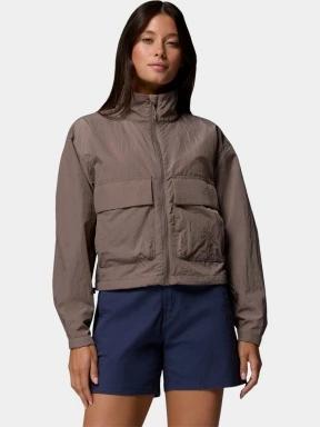 geaca de vant pt. femei Columbia Paracutie Cropped Cargo Windbreaker maro 1
