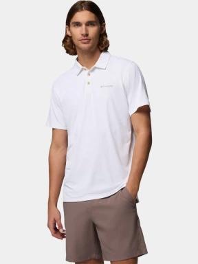tricou de sport, cu guler pt. barbati Columbia Tech Trail Utility Polo alb 1