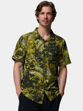 camasa cu maneci scurte pt. barbati Columbia Tech Trail Utility Printed Woven Short Sleeve verde inchis 1