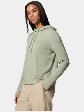 pulover cu gluga pt. femei Columbia Sun Trek Hoodie II verde 3