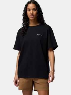 tricou cu maneci scurte pt. femei Columbia Rolling Bend Graphic Oversized Tee negru 1