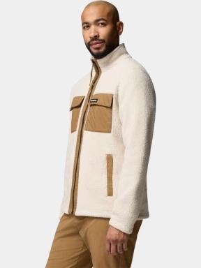 pulover polar pt. barbati Columbia Juniper Peak Full Zip Fleece nisip 3