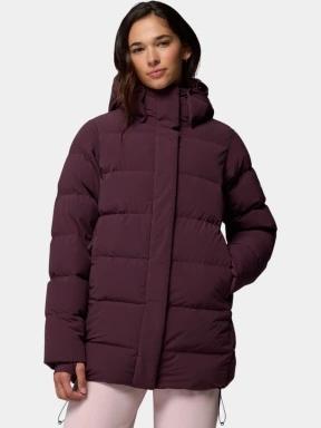 jacheta de puf pt. femei Columbia Amaze Puff Mid Hooded Jacket bordo 1
