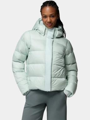 jacheta de puf pt. femei Columbia Amaze Puff Hooded Jacket verde deschis 1