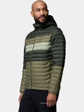 geaca matlasata de tranzitie pt. barbati Columbia Powder Pass Hooded Jacket verde 3