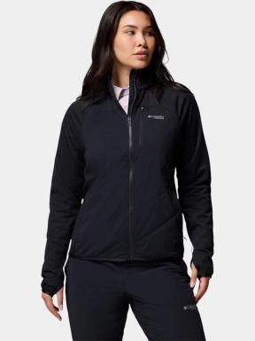 pulover polar pt. femei Columbia Arctic Crest Hybrid Full Zip negru 1