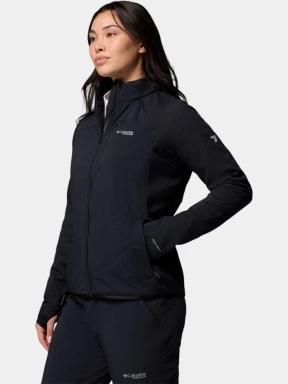 pulover polar pt. femei Columbia Arctic Crest Hybrid Full Zip negru 3