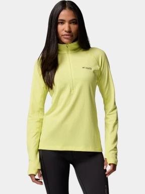 tricou cu maneci lungi, pentru sport pt. femei Columbia Driventure Half Zip galben 1