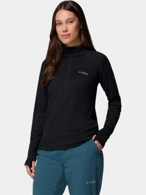 tricou cu maneci lungi, pentru sport pt. femei Columbia DriVenture Half Zip negru 1