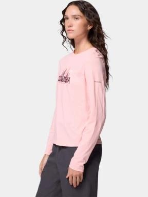 tricou cu maneci lungi pt. femei Columbia Ruby Springs Graphic Long Sleeve Tee roz 3