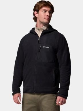pulover polar pt. barbati Columbia Fast Trek Overlay Hooded Full Zip negru 3