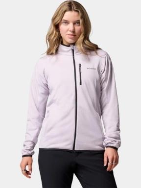 pulover polar pt. femei Columbia Essential Hike Grid Fleece Full Zip violet 1