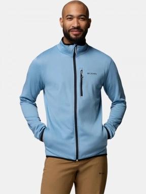 pulover polar pt. barbati Columbia Essential Hike Grid Fleece Full Zip albastru 1