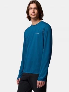 tricou cu maneci lungi, pentru sport pt. barbati Columbia Tech Trail Utility Warm Long Sleeve Crew albastru 3
