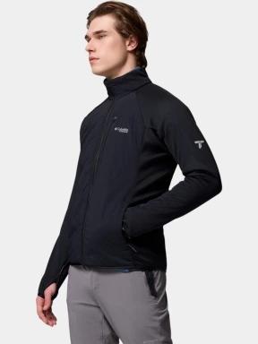 pulover polar pt. barbati Columbia Arctic Chest Hybrid Full Zip negru 3