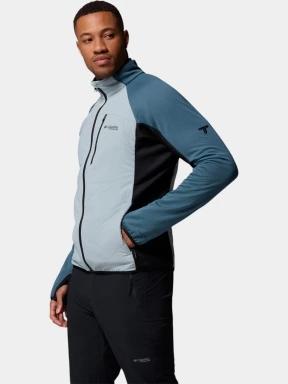 pulover polar pt. barbati Columbia Arctic Chest Hybrid Full Zip albastru 3