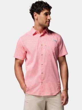 camasa cu maneci scurte pt. barbati Columbia Harbor Peak Short Sleeve Shirt roz 1
