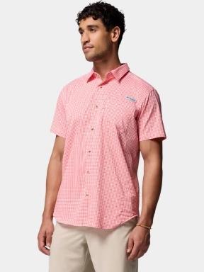 camasa cu maneci scurte pt. barbati Columbia Harbor Peak Short Sleeve Shirt roz 3