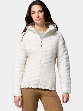 geaca matlasata de tranzitie pt. femei Columbia Powder Pass III Hybrid Hooded Jacket nisip 1
