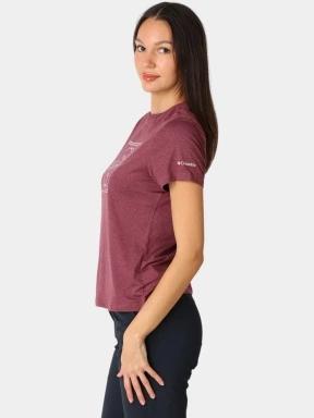 tricou pentru sport, cu maneci scurte pt. femei Columbia Parsons Point  Short Sleeve Graphic Tee violet 3