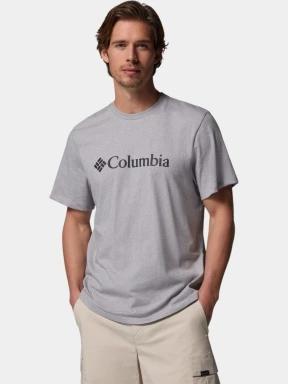 tricou cu maneci scurte pt. barbati Columbia CSC Basic Logo Tee gri 1
