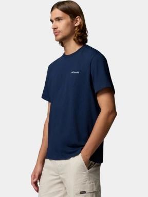 tricou cu maneci scurte pt. barbati Columbia CSC Logo Back Tee albastru inchis 3