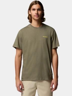 tricou cu maneci scurte pt. barbati Columbia CSC Outdoor Back Graphic Tee verde 1