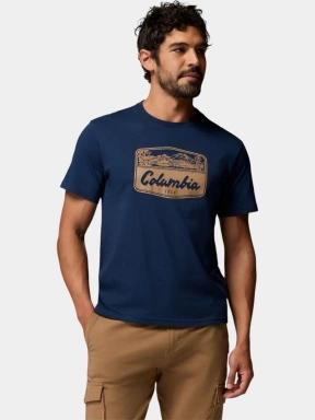 tricou cu maneci scurte pt. barbati Columbia CSC Seasonal Graphic Tee albastru inchis 1