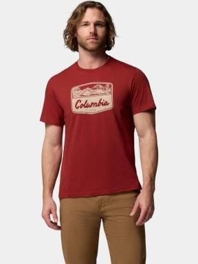 tricou cu maneci scurte pt. barbati Columbia CSC Seasonal Graphic Tee rosu 1