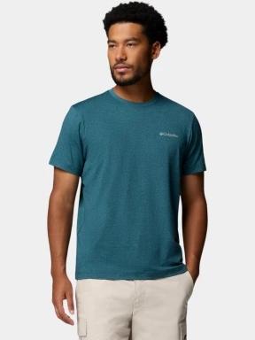 tricou pentru sport, cu maneci scurte pt. barbati Columbia Parsons Point Short Sleeve Logo Tee albastru 1