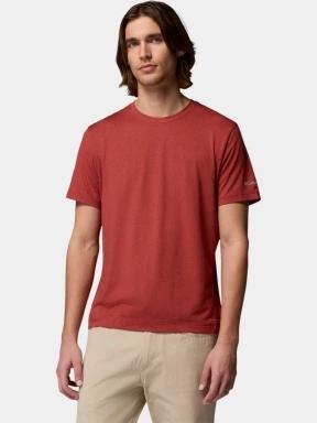 tricou pentru sport, cu maneci scurte pt. barbati Columbia Parsons Point  Short Sleeve Logo Tee rosu 1