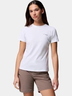 tricou pentru sport, cu maneci scurte pt. femei Columbia Diamond Peak Pro Short Sleeve Shirt alb 1