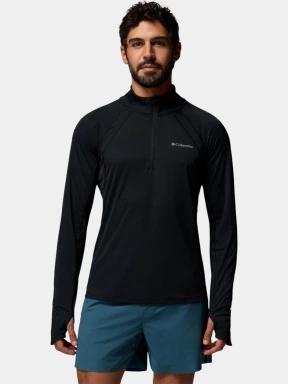 tricou cu maneci lungi, pentru sport pt. barbati Columbia Stealth Spring Long Sleeve Half Zip Tee negru 1