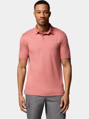 tricou cu guler pt. barbati Columbia Parsons Point Polo roz 1